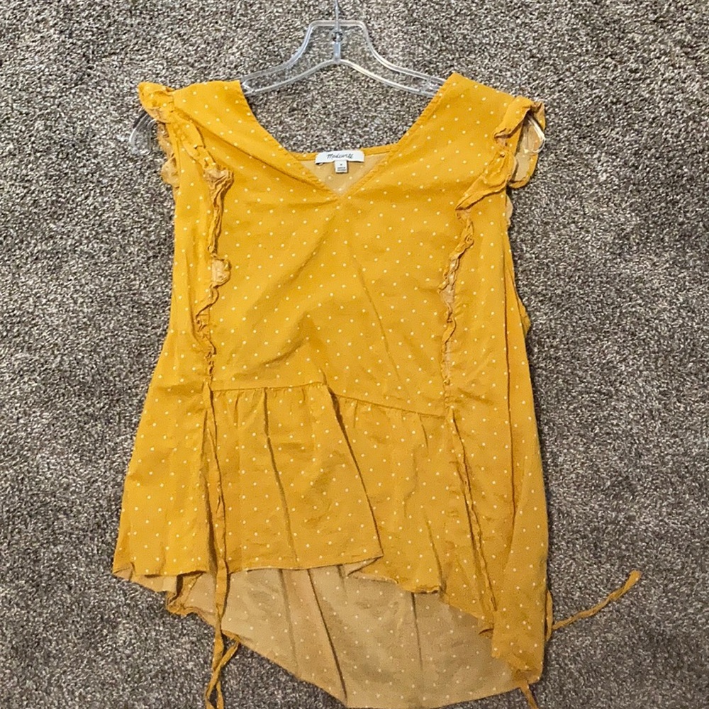 Madewell polka dot blouse